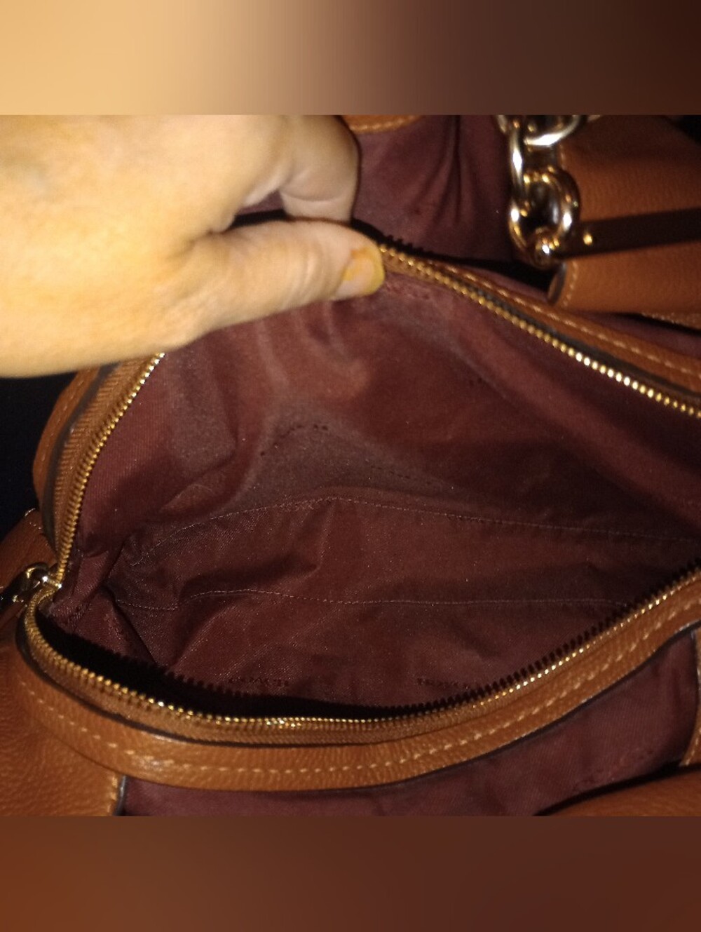 Coach Dalton 31 Saddle Brown Shoulder bag - Picture 6 of 16